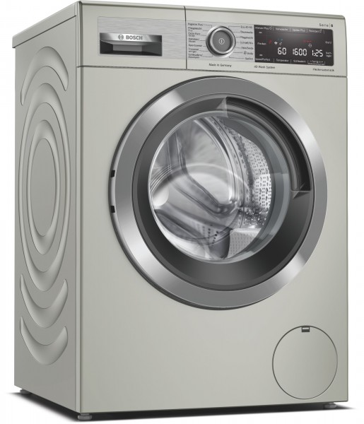 Bosch WAX32MX2 Serie 8, Waschmaschine, Frontlader, 10 kg, silber-inox