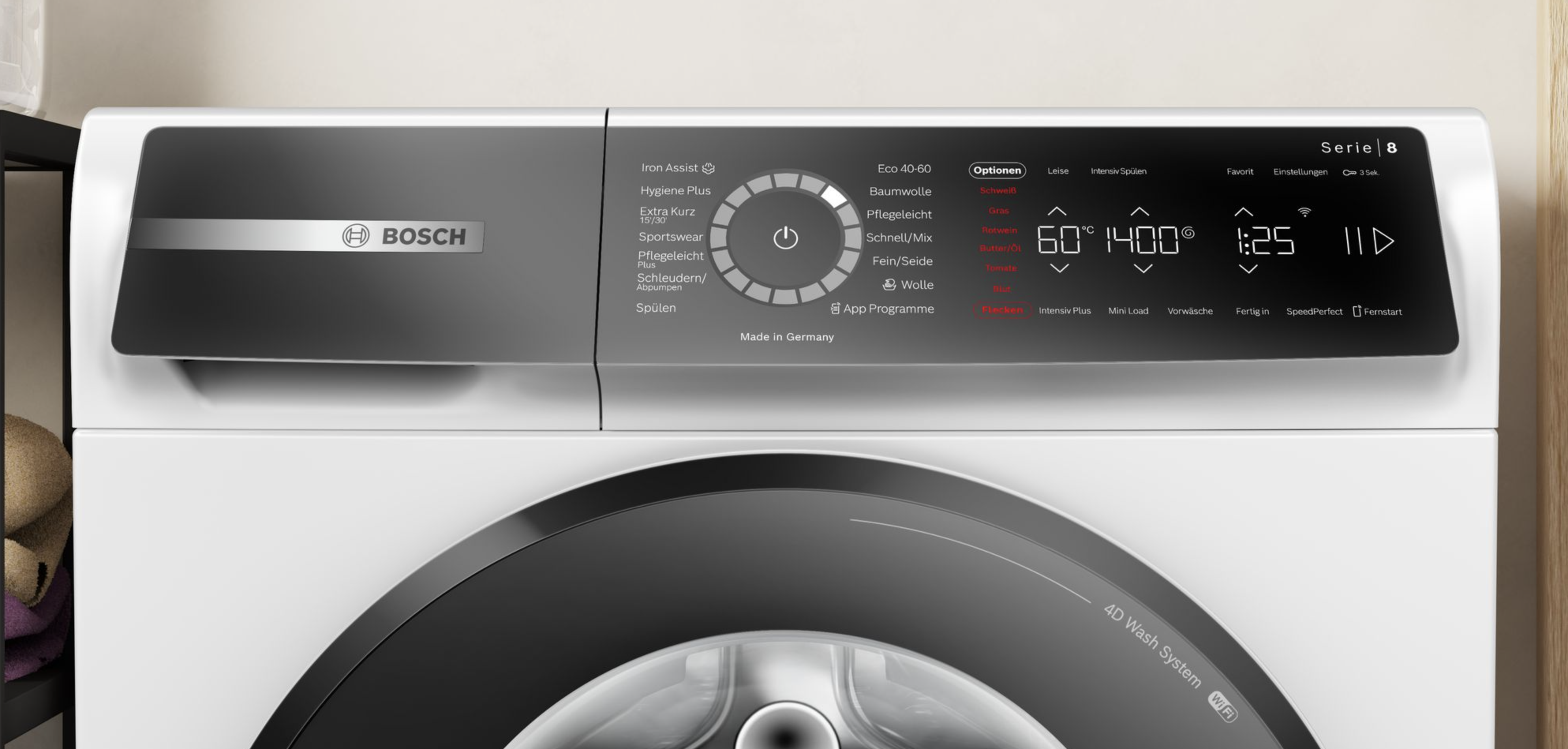 Bosch WGB244040 Serie 8, Waschmaschine, Frontlader, 9 kg, 1400 U/min. |  Frontlader | Waschmaschinen | Hamp Hausgeräte