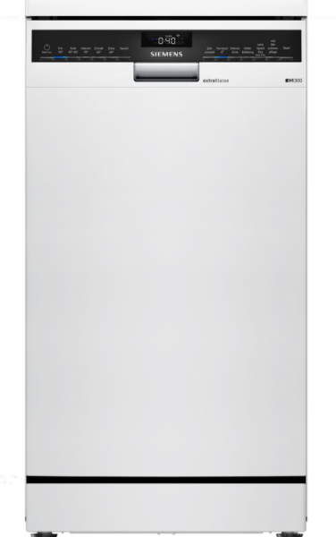 Siemens SR23EW01LD iQ300, Freistehender Geschirrspüler, 45 cm, Weiß extraKlasse
